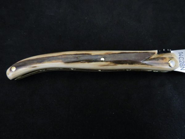 Couteau Laguiole 11 plein manche ivoire edelweiss