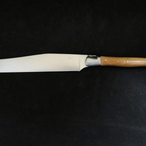 Couteau à découper Laguiole 2 mitres inox bois de genévrier
