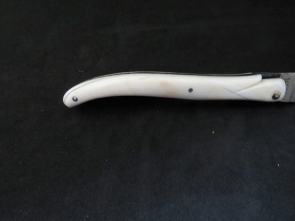 Laguiole knife 12 cm 1 piece full handle warthog ivory