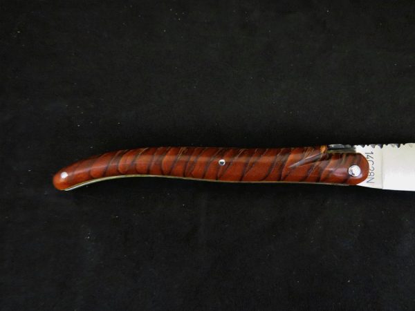 Laguiole knife 12 cm 1 piece full handle resin-coated pine cones