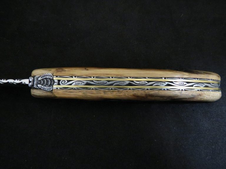 12 cm Laguiole knife in old Aubrac peg