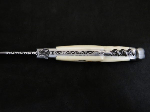 Laguiole 3 pieces forged mammoth tusk