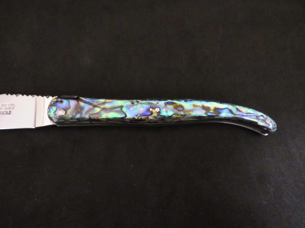 Laguiole knife 12 cm 1 piece full handle abalone - Image 3