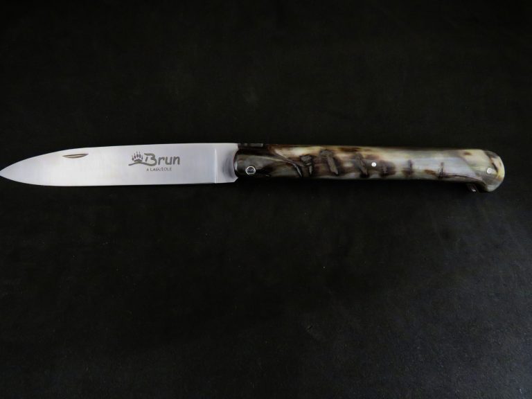 Laguiole modèle droit 13 cm forgé corne de bélier