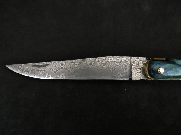 Laguiole 12 cm in poplar wood damascus blade - Image 3