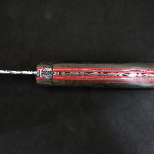 Laguiole 13 cm en chêne des marais fossile