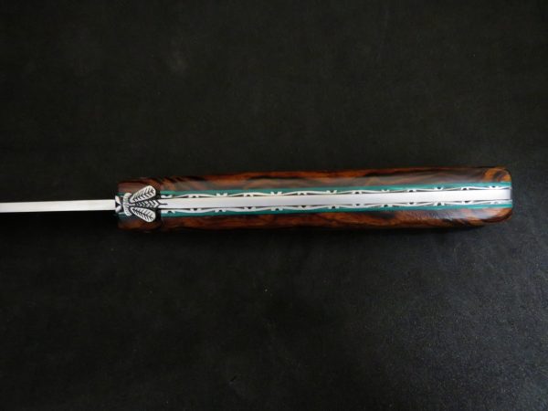 Laguiole modèle droit 13 cm forgé bois de fer – Image 4
