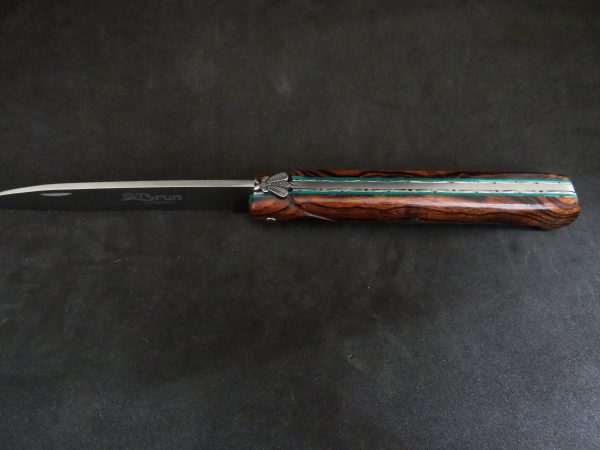 Laguiole modèle droit 13 cm forgé bois de fer – Image 3