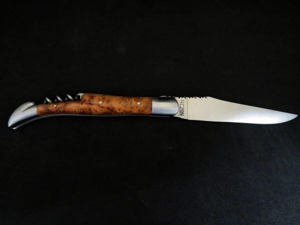 Laguiole forgé 12 cm 2 pièces tire-bouchon bois de genévrier – Image 3