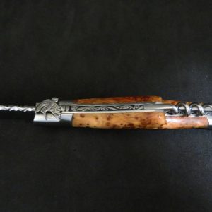 Laguiole 3 pièces bécasse forgée bois de genévrier
