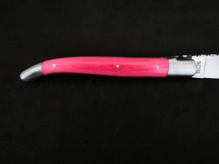 Couteau Laguiole 12 cm modèle croix basque os teinté