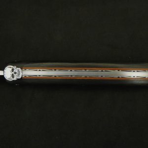 Laguiole 12 cm 1 piece full handle carbon fiber skull model