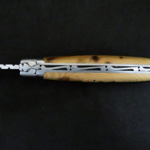 Laguiole 11 cm 1 pièce 2 mitres inox bois de genévrier