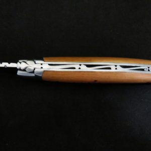 Laguiole 11 cm 1 pièce 2 mitres inox bois ivoire rose