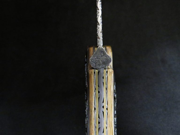 Laguiole en vieux piquet de l’Aubrac 12 cm modèle buron