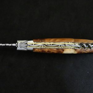 Laguiole forged 12 cm 2 pieces corkscrew juniper wood