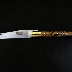 Laguiole 12 cm forgé pierre de lave modèle épuré