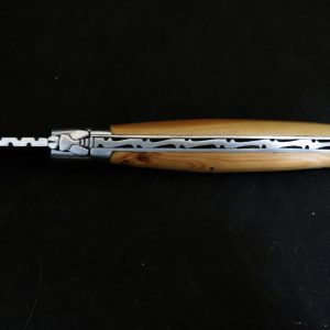 Laguiole 12 cm 1 pièce 2 mitres inox bois de genévrier